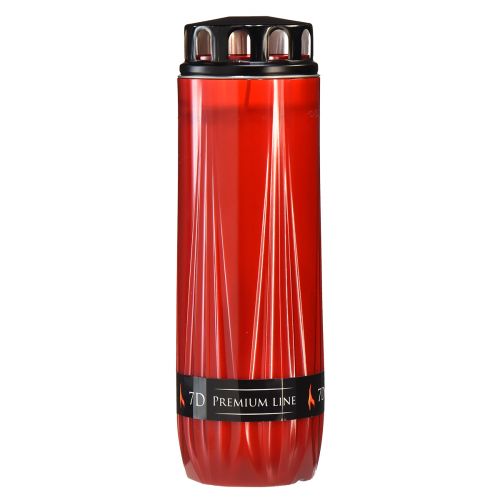 položky Náhrobná sviečka Aura cintorínska sviečka červená čierna 7 dní V24cm