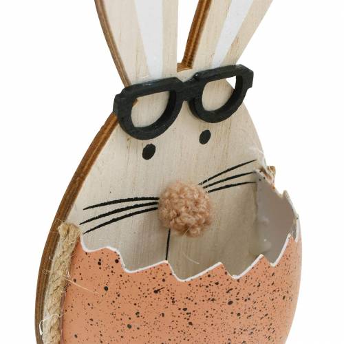 položky Drevený zajačik vo vajíčku, jarná dekorácia, zajačik s pohárikmi, veľkonočný zajačik 3ks