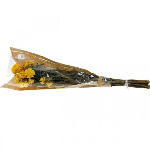 Floristik24 Slamovo žlté sušené sušené kvety ozdobný strapec 75g