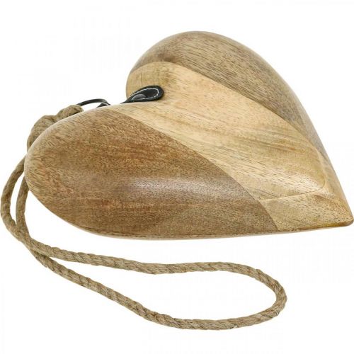 položky Drevené srdce, ozdobné srdiečko na zavesenie, dekorácia srdiečka V19cm