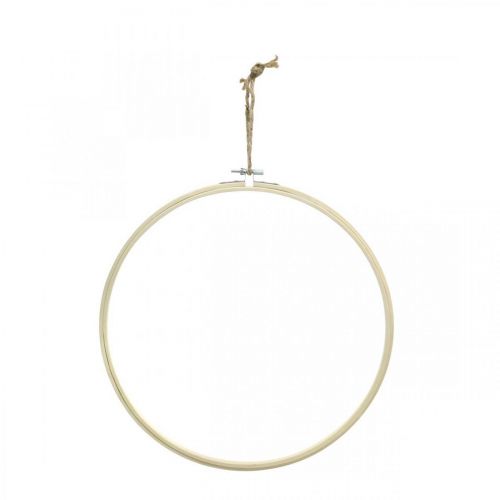 položky Drevený kruhový prsteň, ručná práca, vyšívací rámik, svojpomocne, boho štýl Ø24cm