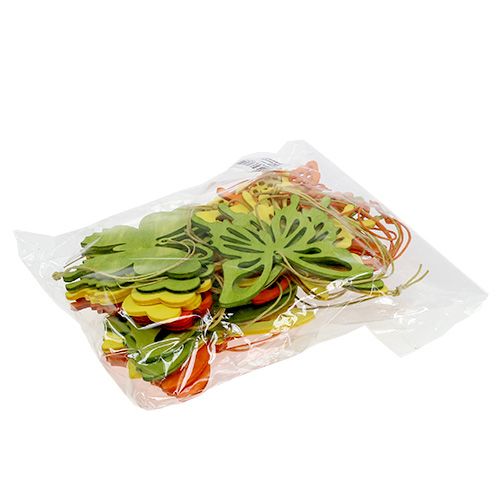 Floristik24 Drevené motýliky na zavesenie 8cm - 10cm 24ks