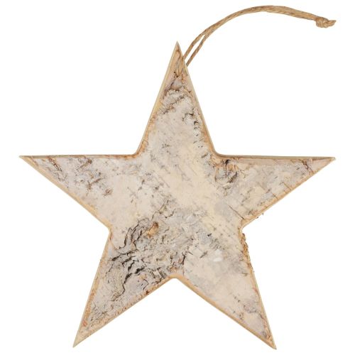 položky Drevená dekorácia hviezdičky dekoračný vešiak rustikálna dekorácia biele drevo Ø20cm