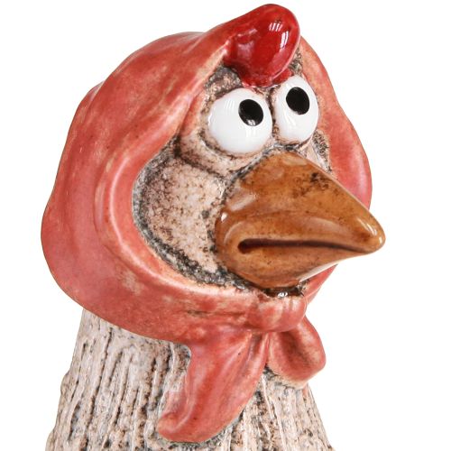 Floristik24 Keramické dekoračné kuriatka Veľkonočný kohút a sliepka V20/22cm 2 kusy