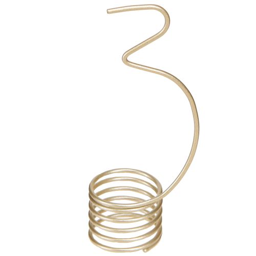 položky Adventná sviečka s číslami 1-4, matná zlatá kovová, V10cm, 4 ks