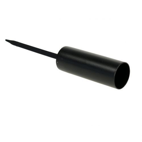 Floristik24 Svietnik čierny na tyčinkové sviečky 15cm 4ks