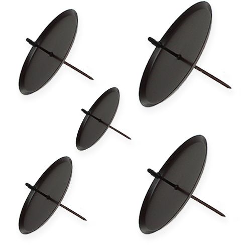 Svietnik hnedý rôzne veľkosti 4ks