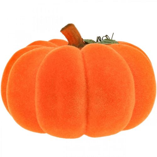 položky Tekvicová deco oranžová veľká Flockovaná jesenná dekorácia Ø30cm