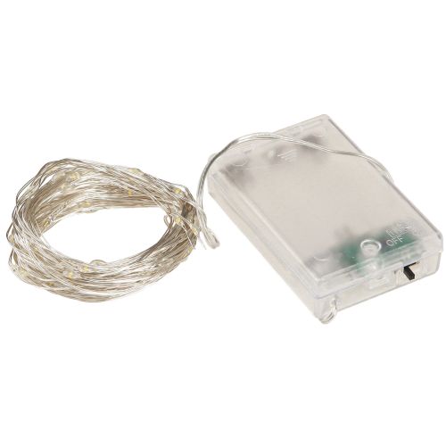 položky LED svetelná reťaz 100 mikro LED teplá biela s časovačom 4 kusy