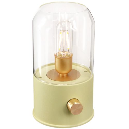 LED stolná lampa retro stolná lampa teplá biela zelená V19,5cm