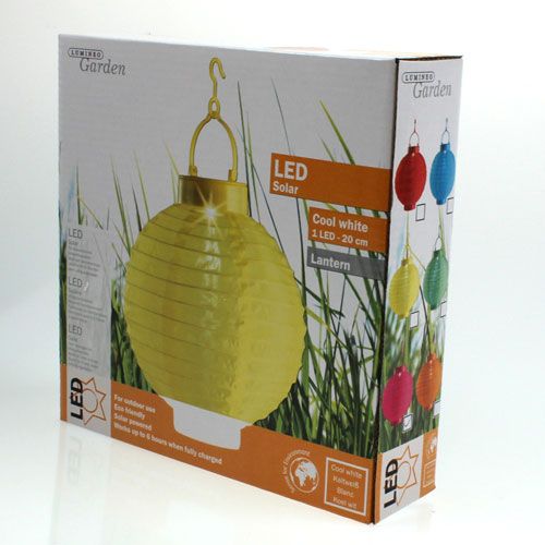 položky Lampion LED so solárnym 20cm ružovým