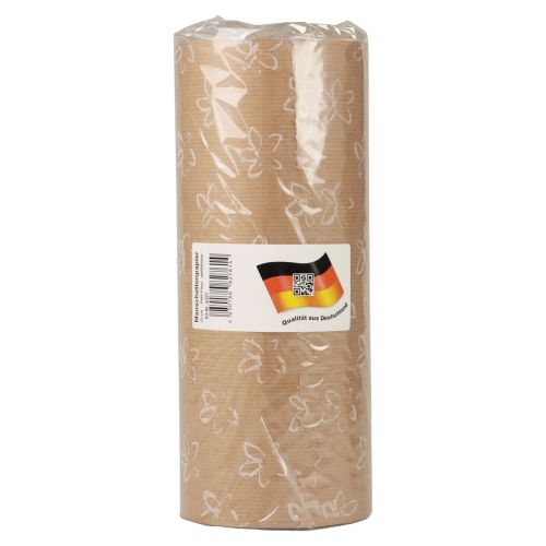 Floristik24 Manžetový papier hodvábny papier prírodné kvety 25cm 100m