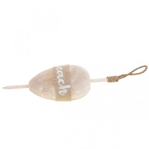 Floristik24 Námorná dekoračná bójka, závesná dekoračná deko bójka “Pláž” 27×8,5 cm