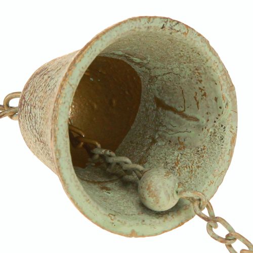 položky Kovová zvonkohra so srdiečkom a zvončekom záhradná dekorácia starožitná 72cm