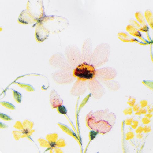 položky Prívesky v tvare srdca s kvetinovými vzormi ako dekorácia na stenu, 7 cm, 6 kusov