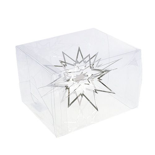 Floristik24 Kovová hviezda na zavesenie 3D strieborná 16cm