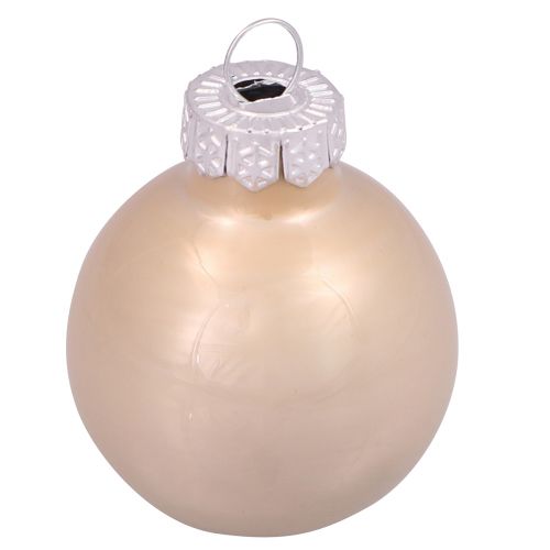 položky Mini vianočné gule sklenené stromčekové gule kašmír Ø3cm 22 ks