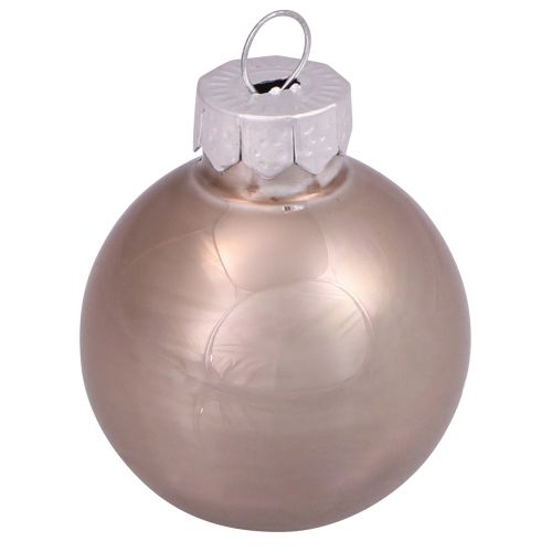 položky Mini vianočné gule sklenené stromčekové gule kašmír Ø3cm 22 ks