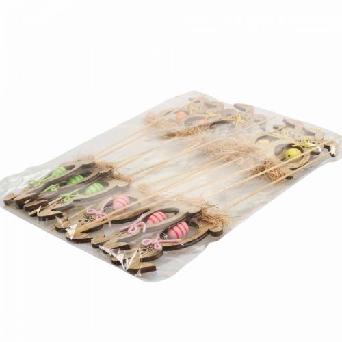 položky Veľkonočný zajačik drevo, kvetinové zátky Veľká noc, zajačiky 8,5cm 12ks