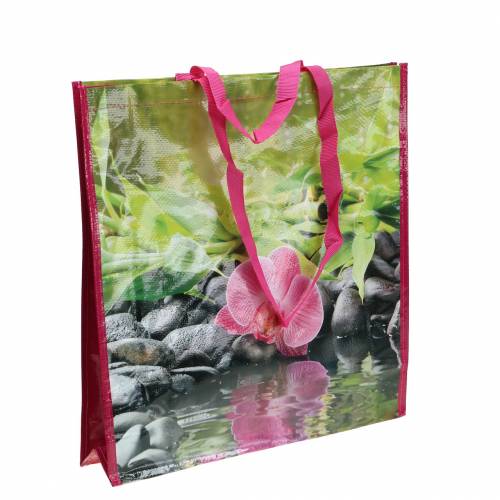 Nákupná taška s rúčkami Happiness plastová 38×10×40cm