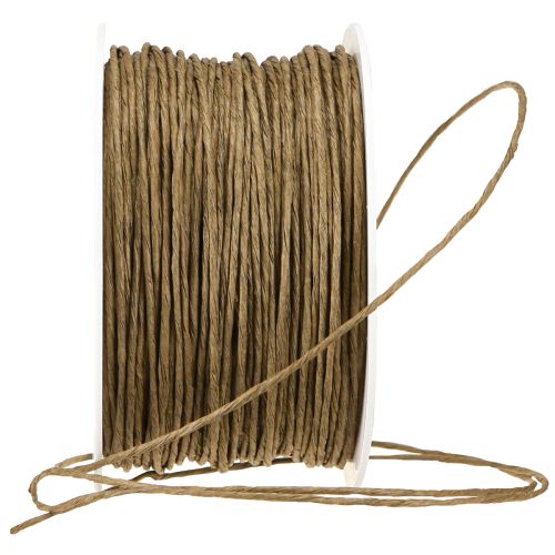 položky Papierový drôt remeselný drôtený drôt omotaný hnedý Ø2mm 100m