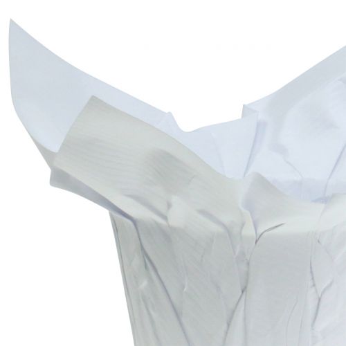 Floristik24 Papierové hrnce biele Ø10cm 12ks