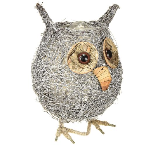 položky Kôš na rastliny sova vinič biely Ø14cm