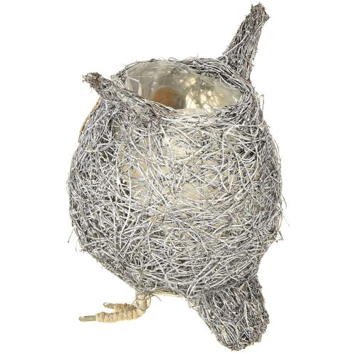 položky Kôš na rastliny sova vinič biely Ø14cm