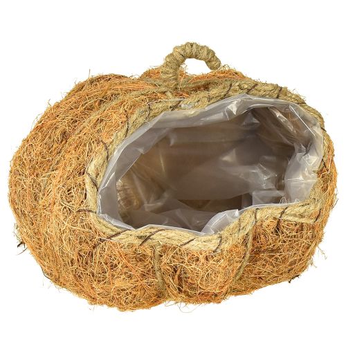 položky Kôš na rastliny tekvica jesenná dekorácia oranžová Ø22cm V17cm
