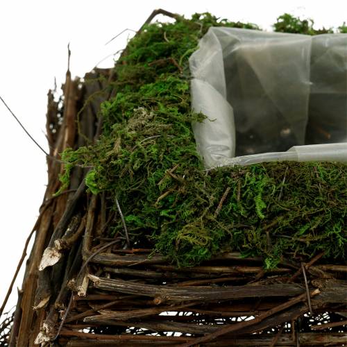 Floristik24 Vankúš na rastlinu ratan, mach 20cm x 20cm V8cm