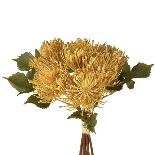 položky Umelý ihelníček Protea Leucospermum žltý 30 cm 6 ks