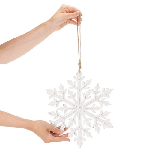Článok Veľká ozdobná snehová vločka, závesná dekorácia, 30 cm