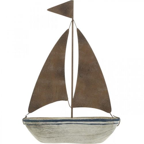 položky Deco plachetnica drevená hrdza námorná dekorácia 16×25cm