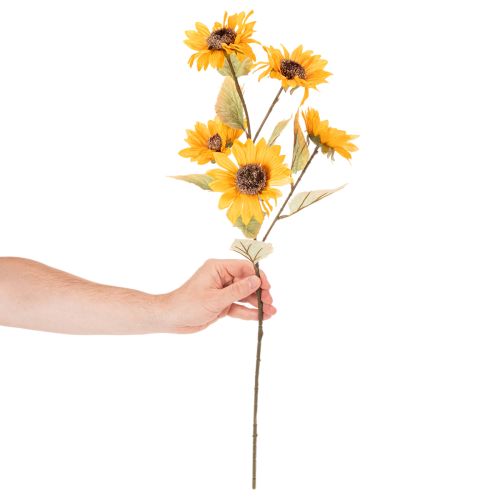 Článok Umelý kvet slnečnice, realistická dekorácia, 72 cm, 2 kusy