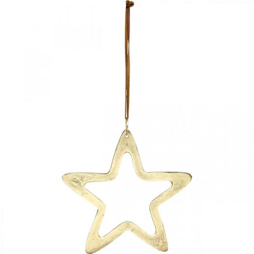 položky Vianočný prívesok, dekorácia hviezda na advent, deco hviezda zlatá 14×14cm