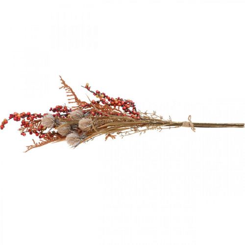 položky Umelé rastliny jesenná dekorácia bodliaky bobule papraď 65cm strapec