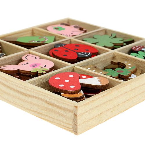 Floristik24 Darčeky Silvester 3,5cm farebné 54ks