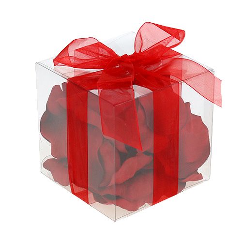 Floristik24 Bodová dekorácia lupene ruží červené 75ks