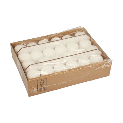 položky Stĺpové sviečky biele adventné sviečky malé sviečky 60/40mm 24 ks