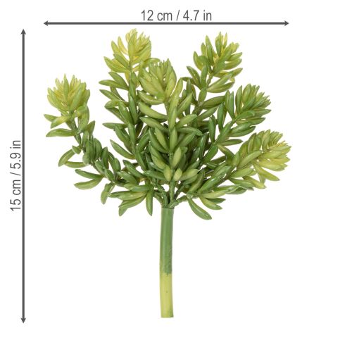 položky Umelý sukulentný kvet pre nenáročný dizajn obytných a kancelárskych priestorov, 15 cm, 6 kusov