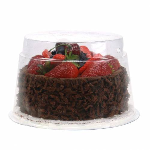 Floristik24 Umelá čokoládová torta Ø15cm V11,5cm