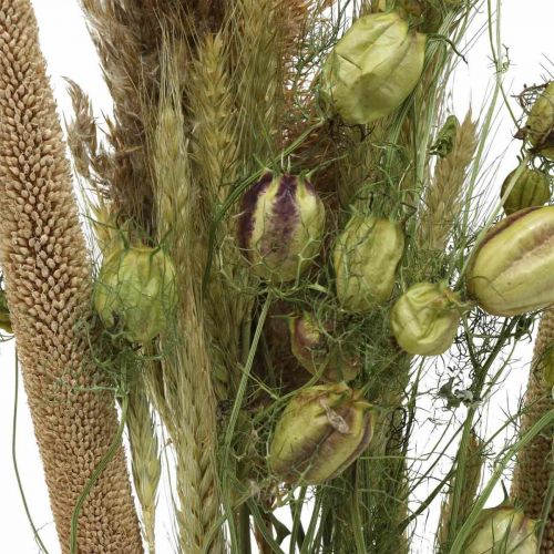 Floristik24 Kytica sušených kvetov ružová, biela kytica sušených kvetov V60-65cm