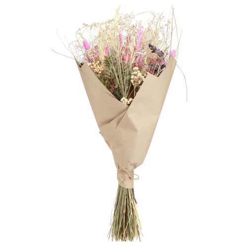 Floristik24 Sušený kvet kytica tráva eukalyptus krémová ružová 200g