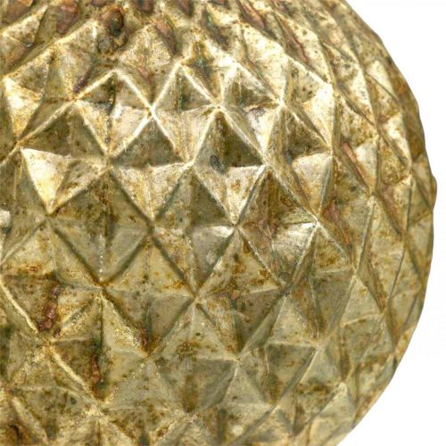 Floristik24 Vianočné gule sob ozdoby na stromček vintage zlaté Ø12cm 2ks