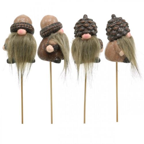 Floristik24 Imp keramické šišky a žalude dekoratívna tyčinka 8/8,5cm 4ks