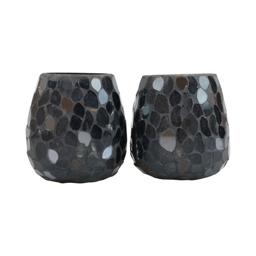 položky Lampáš vianočný svietnik čierny Ø10cm 2ks