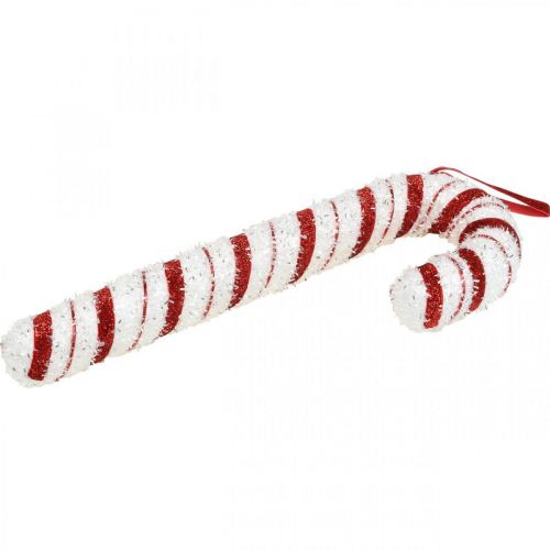 položky Deco Candy Cane Christmas Red White Striped H34cm