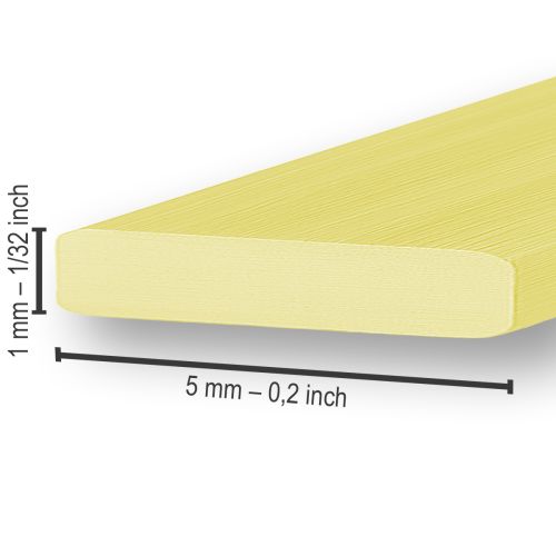 položky Hliníkový plochý drôt, zlatý, 5 mm x 10 m, na kvetinové aranžmány a dekorácie