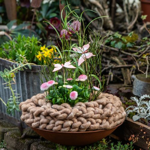 položky Kvetinová tyčinka motýľ drevená s pierkom 8x7cm 12 ks