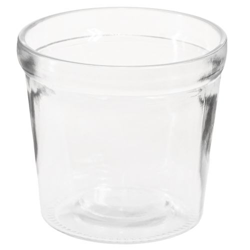 Floristik24 Kvetináč sklenený kvetináč transparentný Ø11cm V10,5cm 2ks